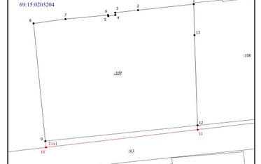Схема расположения участка в СНТ Карачарово