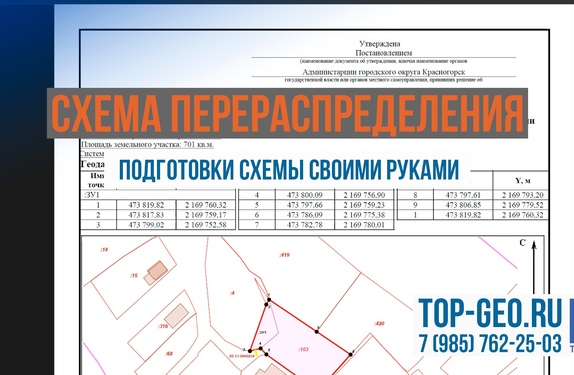 Присоединение и перераспределение участков — ТопГео