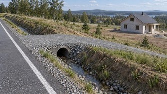 Участок ниже дороги: как спланировать въезд и отвести поверхностную воду