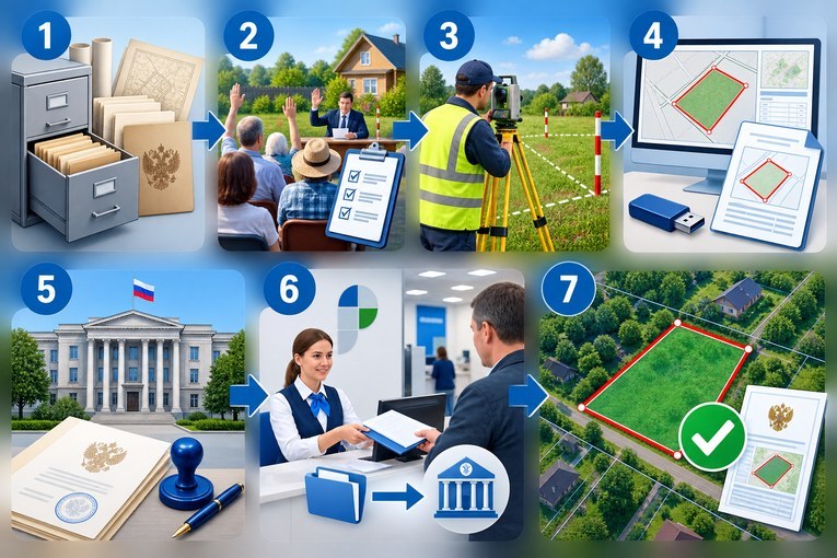 Последовательность оформления общей земли СНТ