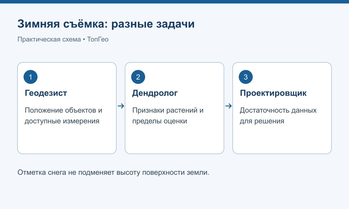 Разделение измерений, обследования и сезонных уточнений