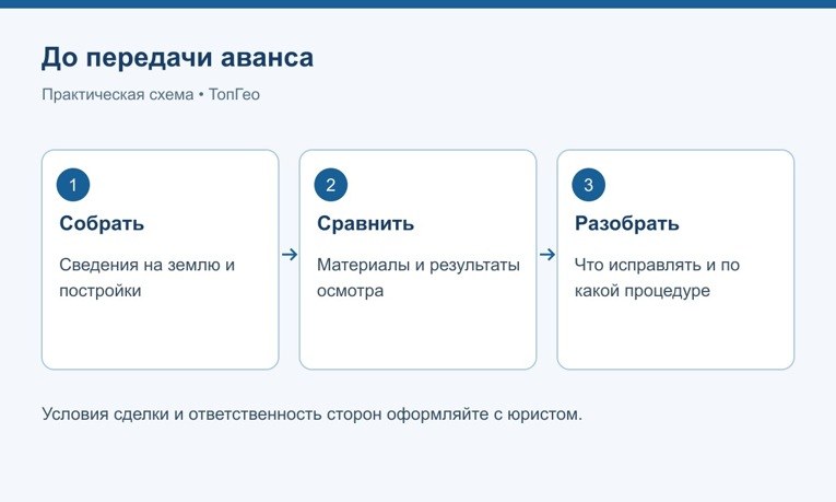Практическая схема подготовки к осмотру дома перед покупкой