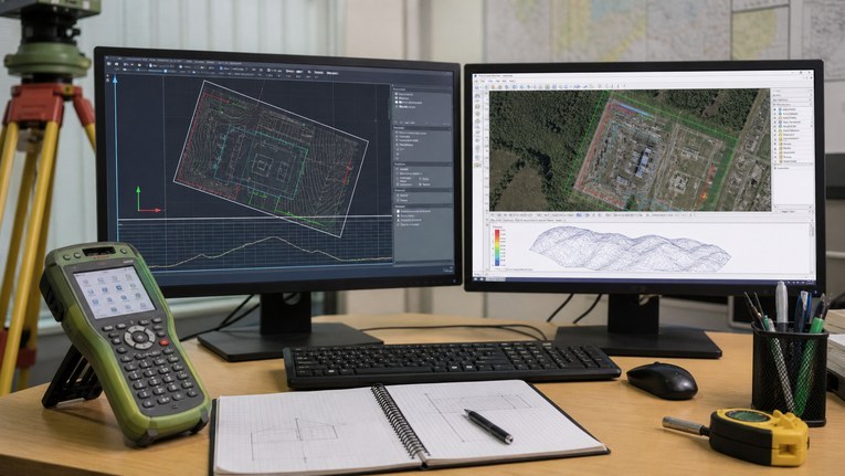 Чек-лист причин сдвига топографического плана в CAD и GIS