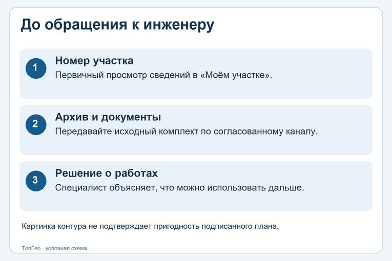 Обсуждение текущего состояния участка перед решением о новых работах — иллюстрация