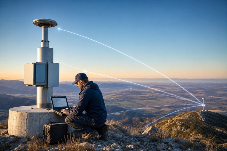 Геодезист загружает GNSS-наблюдения в национальную облачную инфраструктуру