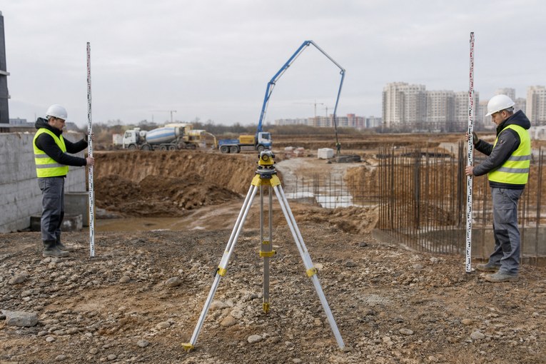 Геометрическое нивелирование с двумя рейками
